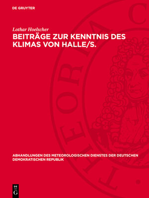 cover image of Beiträge zur Kenntnis des Klimas von Halle/S.